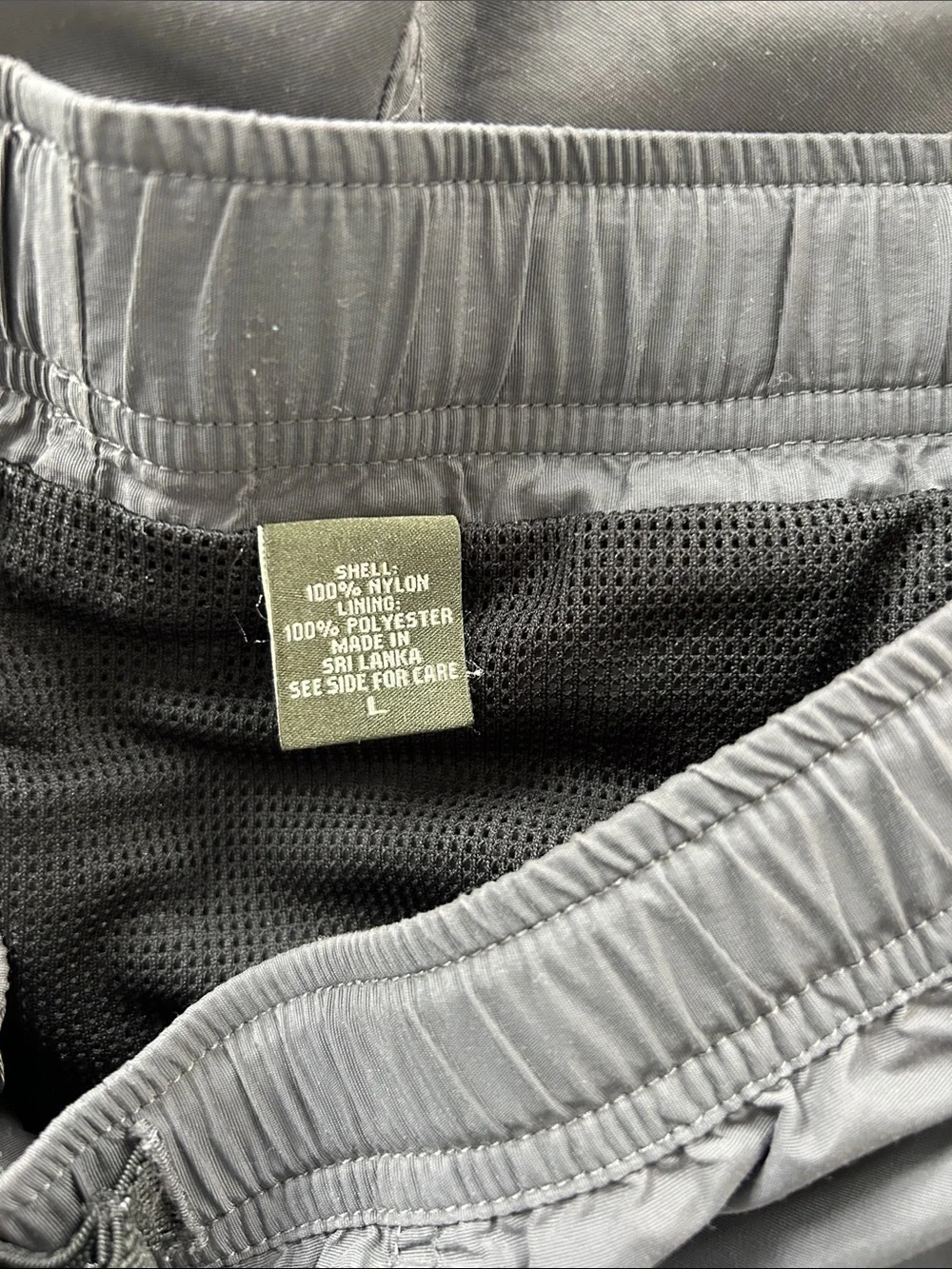Eddie Bauer Gray Swim Trunks with Belt